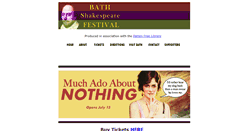 Desktop Screenshot of bathshakespeare.org